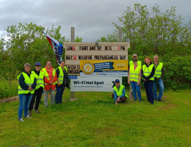 Volunteers at Wildfire Community Preparedness Day